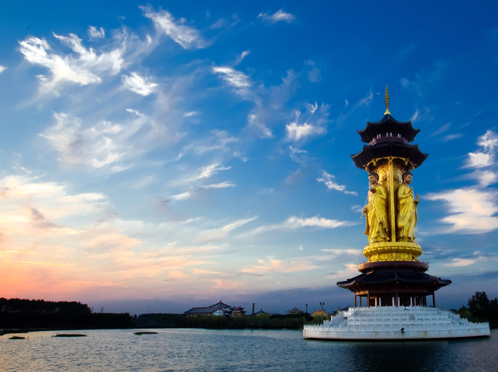 Gushousheng Temple Pagoda Oct Taizhou