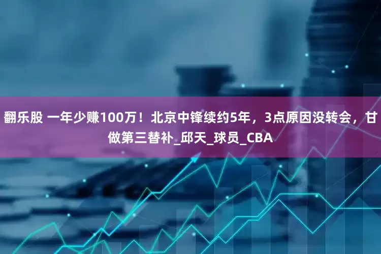 翻乐股 一年少赚100万！北京中锋续约5年，3点原因没转会，甘做第三替补_邱天_球员_CBA